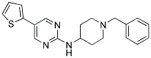 N-(1-BENZYLPIPERIDIN-4-YL)-5-THIEN-2-YLPYRIMIDIN-2-AMINE Struktur