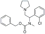 1-PYRROLIDIN-2-(2'-CHLOROPHENYL)-2-(N-CBZ-N-METHYL)AMINO-ETHANE Struktur