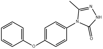 5-METHYL-4-(4-PHENOXYPHENYL)-2,4-DIHYDRO-3H-1,2,4-TRIAZOL-3-ONE Struktur