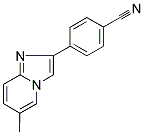 4-(6-METHYLIMIDAZO[1,2-A]PYRIDIN-2-YL)BENZONITRILE Struktur