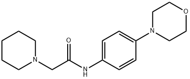 N-(4-MORPHOLINOPHENYL)-2-PIPERIDINOACETAMIDE Struktur