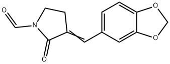 3,4-METHYLENEDIOXY-BENZYLIDINE-GAMMA-BUTYROLACTAM Structure