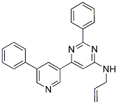 N-ALLYL-2-PHENYL-6-(5-PHENYLPYRIDIN-3-YL)PYRIMIDIN-4-AMINE Struktur