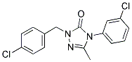 2-(4-CHLOROBENZYL)-4-(3-CHLOROPHENYL)-5-METHYL-2,4-DIHYDRO-3H-1,2,4-TRIAZOL-3-ONE Struktur