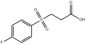 3-(4-FLUORO-BENZENESULFONYL)-PROPIONIC ACID Struktur