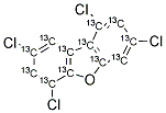 13C12-1,3,6,8-TETRACHLORODIBENZOFURAN Struktur