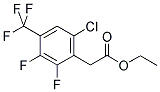 6-CHLORO-2,3-DIFLUORO-4-(TRIFLUOROMETHYL)PHENYLACETIC ACID ETHYL ESTER Struktur