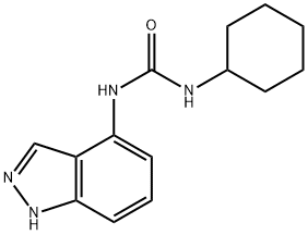 N-CYCLOHEXYL-N'-(1H-INDAZOL-4-YL)UREA Struktur