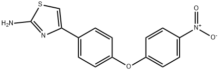 4-[4-(4-NITROPHENOXY)PHENYL]THIAZOL-2-YLAMINE Struktur