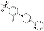 1-[2-FLUORO-4-(METHYLSULFONYL)PHENYL]-4-PYRIDIN-2-YLPIPERAZINE Struktur