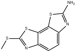 7-(METHYLTHIO)[1,3]THIAZOLO[4,5-G][1,3]BENZOTHIAZOL-2-AMINE Struktur