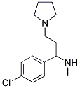 [1-(4-CHLORO-PHENYL)-3-PYRROLIDIN-1-YL-PROPYL]-METHYL-AMINE Struktur