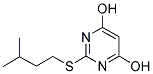 2-[(3-METHYLBUTYL)THIO]PYRIMIDINE-4,6-DIOL Struktur