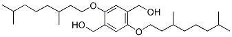 2,5-BIS(3,7-DIMETHYLOCTYLOXY)-1,4-BIS(HYDROXYMETHYL)BENZENE Struktur