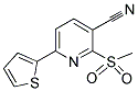 2-(METHYLSULFONYL)-6-(2-THIENYL)NICOTINONITRILE Struktur