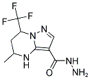 5-METHYL-7-TRIFLUOROMETHYL-4,5,6,7-TETRAHYDRO-PYRAZOLO[1,5-A]PYRIMIDINE-3-CARBOXYLIC ACID HYDRAZIDE Struktur