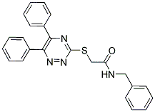 N-BENZYL-2-[(5,6-DIPHENYL-1,2,4-TRIAZIN-3-YL)THIO]ACETAMIDE