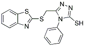 5-(BENZOTHIAZOL-2-YLSULFANYLMETHYL)-4-PHENYL-4H-[1,2,4]TRIAZOLE-3-THIOL Struktur