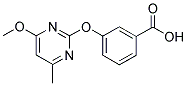 3-[(4-METHOXY-6-METHYLPYRIMIDIN-2-YL)OXY]BENZOIC ACID Structure