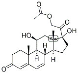 4,6-PREGNADIENE-11-BETA, 17,21-TRIOL-3,20-DIONE ACETATE Struktur