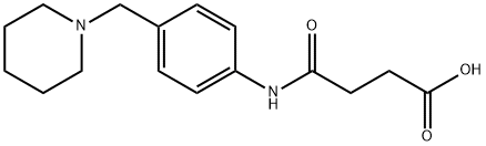 N-(4-PIPERIDIN-1-YLMETHYL-PHENYL)-SUCCINAMIC ACID Struktur