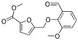 5-(2-FORMYL-6-METHOXY-PHENOXYMETHYL)-FURAN-2-CARBOXYLIC ACID METHYL ESTER Struktur