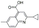 2-CYCLOPROPYL-6-METHYLQUINOLINE-4-CARBOXYLIC ACID Struktur