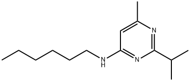 N-HEXYL-2-ISOPROPYL-6-METHYL-4-PYRIMIDINAMINE Struktur