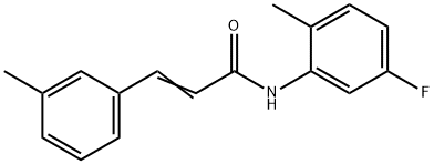 N-(5-FLUORO-2-METHYLPHENYL)-3-(3-METHYLPHENYL)ACRYLAMIDE Struktur