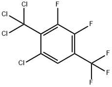 6-CHLORO-2,3-DIFLUORO-4-(TRIFLUOROMETHYL)BENZOTRICHLORIDE Struktur