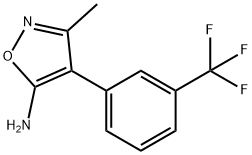 3-METHYL-4-[3-(TRIFLUOROMETHYL)PHENYL]-5-ISOXAZOLAMINE Struktur