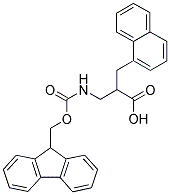 FMOC-DL-2-(1-NAPHTHYLMETHYL)-3-AMINO-PROPIONIC ACID Struktur