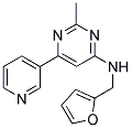 N-(2-FURYLMETHYL)-2-METHYL-6-PYRIDIN-3-YLPYRIMIDIN-4-AMINE Struktur