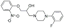 1-[4-(2-FLUOROPHENYL)PIPERAZIN-1-YL]-3-(2-NITROPHENOXY)PROPAN-2-OL Struktur