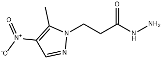 3-(5-METHYL-4-NITRO-PYRAZOL-1-YL)-PROPIONIC ACID HYDRAZIDE Struktur