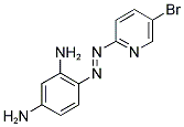 1-(5-BROMO-2-PYRIDYLAZO)-2,4-DIAMINOBENZENE Struktur