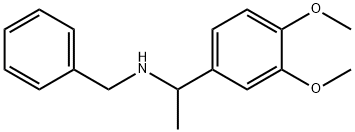 BENZYL-[1-(3,4-DIMETHOXYPHENYL)ETHYL]AMINE Struktur