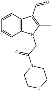 2-METHYL-1-(2-MORPHOLIN-4-YL-2-OXO-ETHYL)-1H-INDOLE-3-CARBALDEHYDE Struktur