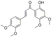 2'-HYDROXY-3,4,4',5'-TETRAMETHOXYCHALCONE Struktur