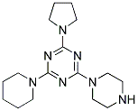 2-(1-PIPERAZINYL)-4-(1-PIPERIDINYL)-6-(1-PYRROLIDINYL)TRIAZINE Struktur