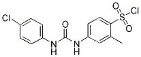 4-[3-(4-CHLORO-PHENYL)-UREIDO]-2-METHYL-BENZENE SULFONYL CHLORIDE Struktur