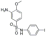 3-AMINO-N-(4-IODO-PHENYL)-4-METHOXY-BENZENESULFONAMIDE Struktur