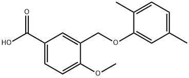 3-(2,5-DIMETHYL-PHENOXYMETHYL)-4-METHOXY-BENZOIC ACID Struktur