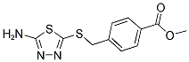 4-(5-AMINO-[1,3,4]THIADIAZOL-2-YLSULFANYLMETHYL)-BENZOIC ACID METHYL ESTER Struktur