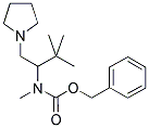 (2,2-DIMETHYL-1-PYRROLIDIN-1-YLMETHYL-PROPYL)-METHYL-CARBAMIC ACID BENZYL ESTER Struktur