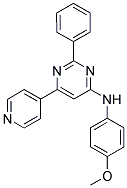 N-(4-METHOXYPHENYL)-2-PHENYL-6-PYRIDIN-4-YLPYRIMIDIN-4-AMINE Struktur