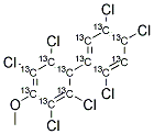 13C12-4-METHOXY-2,2',3,4',5,5',6-HEPTACHLOROBIPHENYL Struktur