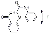 2-[(2-OXO-2-{[3-(TRIFLUOROMETHYL)PHENYL]AMINO}ETHYL)THIO]BENZOIC ACID Struktur