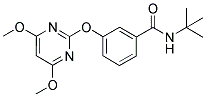 N-(TERT-BUTYL)-3-[(4,6-DIMETHOXYPYRIMIDIN-2-YL)OXY]BENZAMIDE Struktur