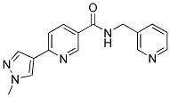 6-(1-METHYL-1H-PYRAZOL-4-YL)-N-(PYRIDIN-3-YLMETHYL)PYRIDINE-3-CARBOXAMIDE Struktur